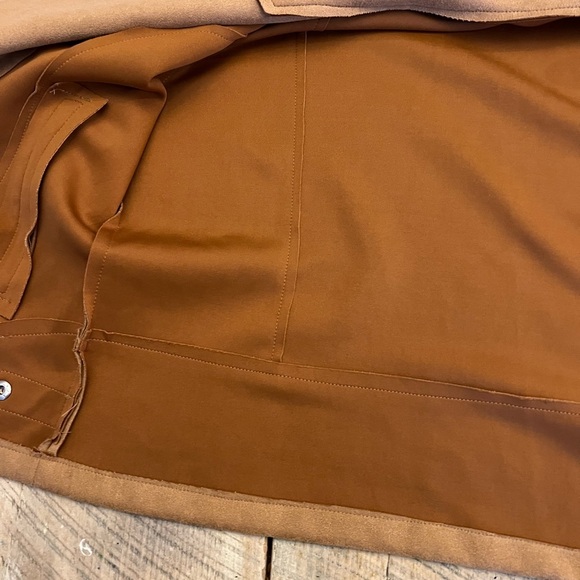 Women's Suede Jacket Size Medium Tan Beige Brown - Picture 9 of 9